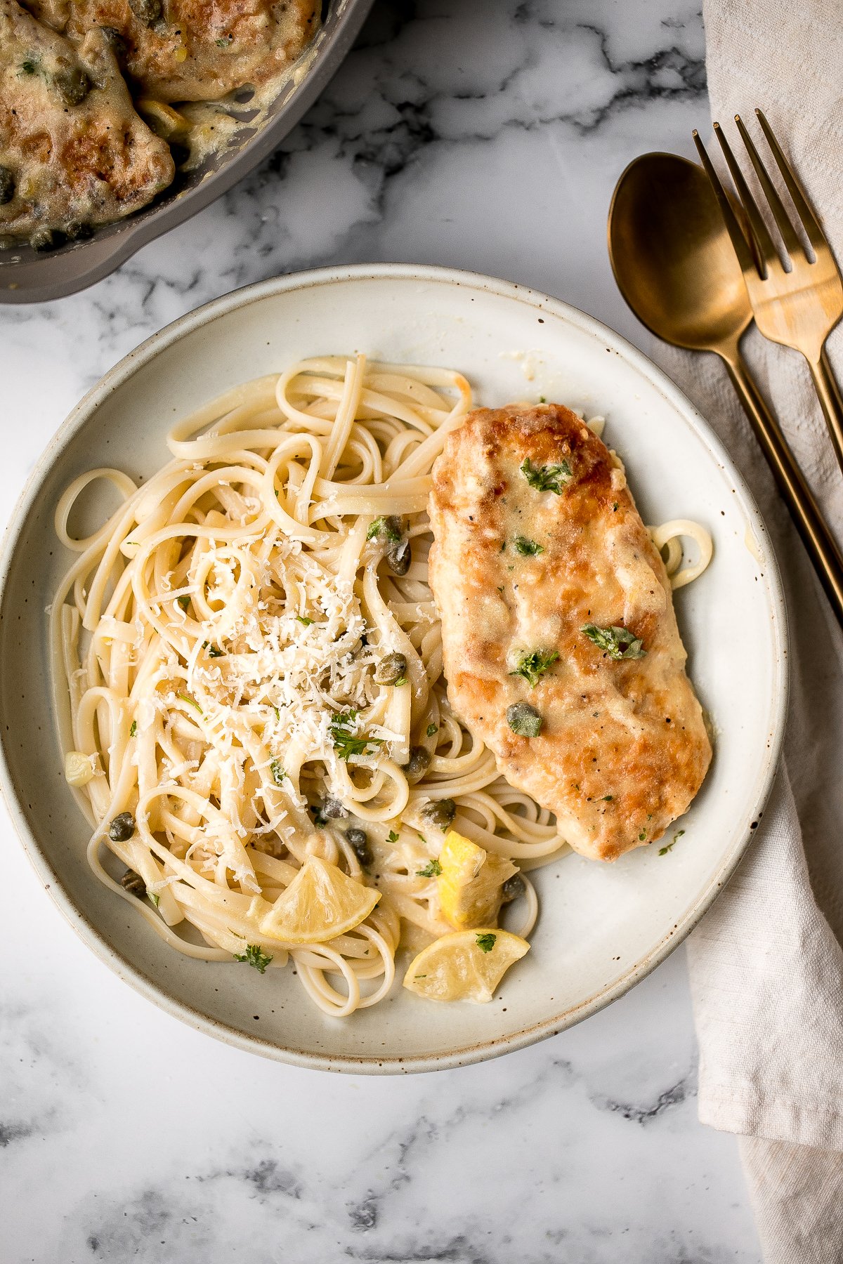 Creamy Lemon Chicken Piccata Aheadofthyme Ahead Of Thyme